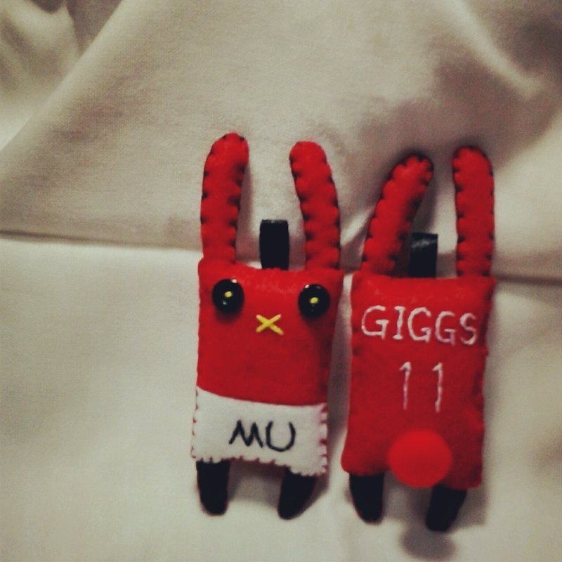 【足球兔】英超-曼彻斯特联足球俱乐部 - 吊饰 - 其他材质 红色