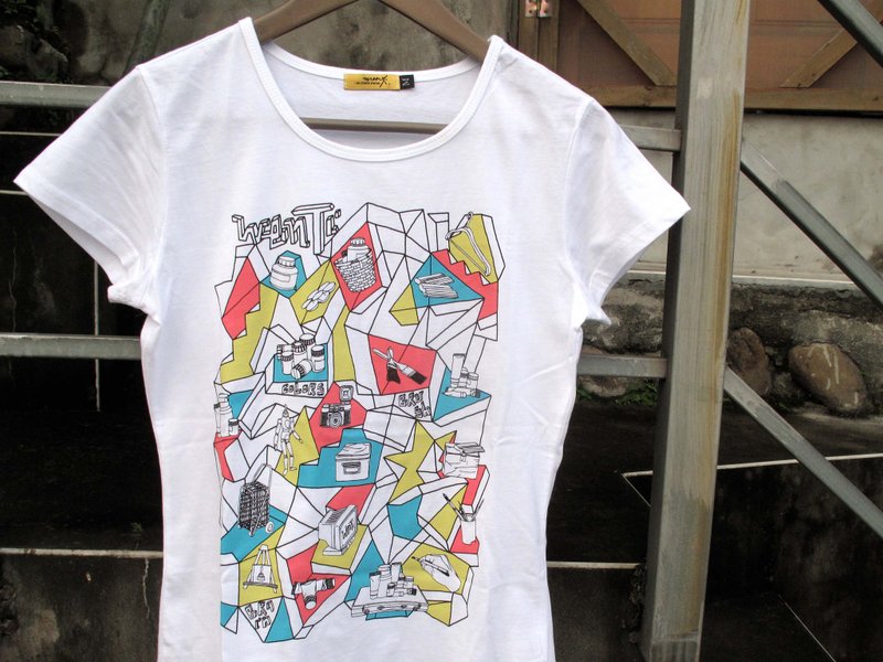 WenTi -【生活。创造】 - 女装 T 恤 - 棉．麻 