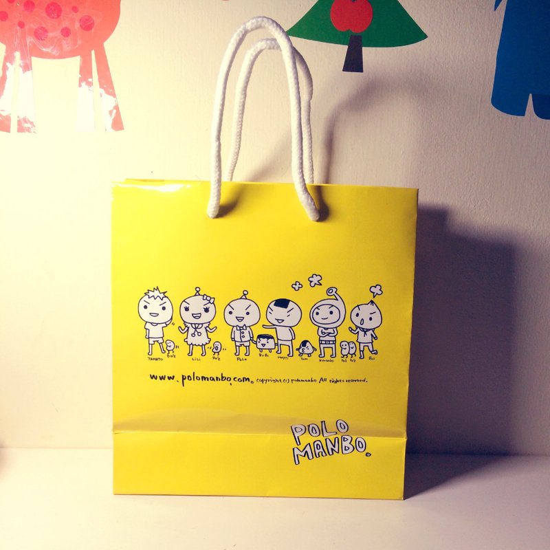 好朋友们的纸袋子 - 木工/竹艺/纸艺 - 纸 黄色