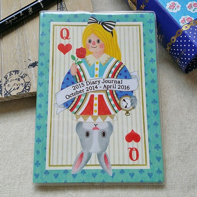 amifa 2015 迷你手帐+笔记本【27785 爱丽斯与兔子先生】 - 笔记本/手帐 - 纸 绿色