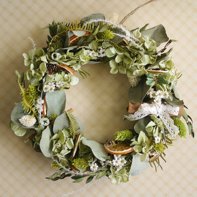 一轮姿态-翠绿田园 白梅花圈 - 植栽/盆栽 - 植物．花 绿色