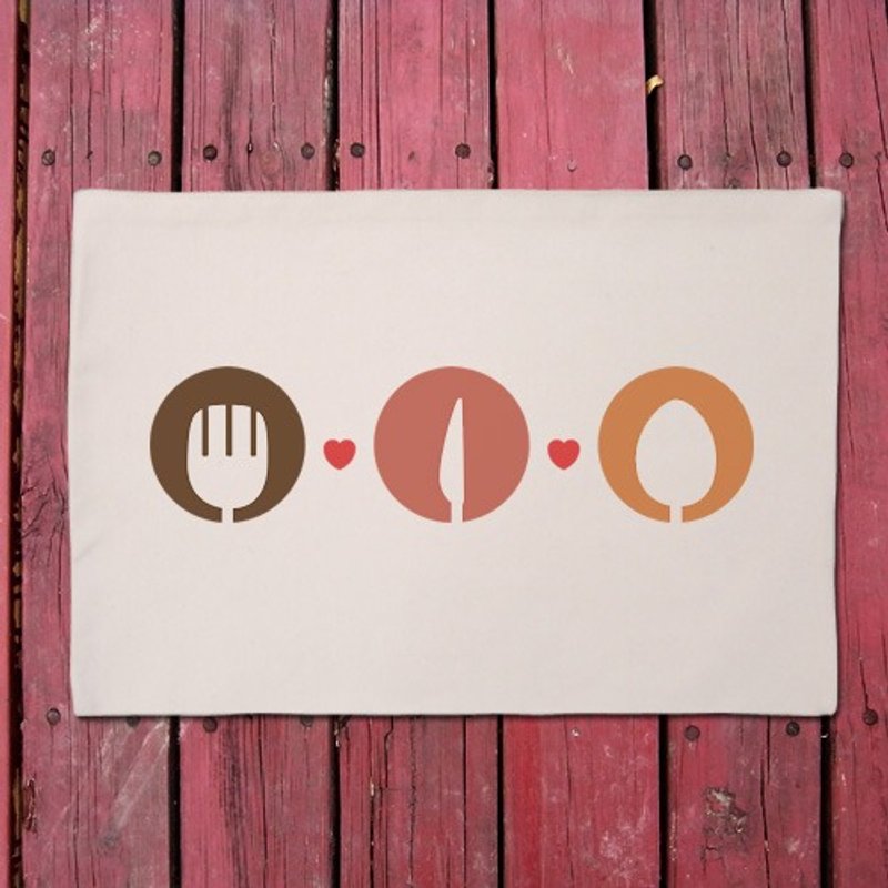 餐桌上的大小事 野餐趣 文创风餐垫 - 餐垫/桌巾 - 其他材质 卡其色