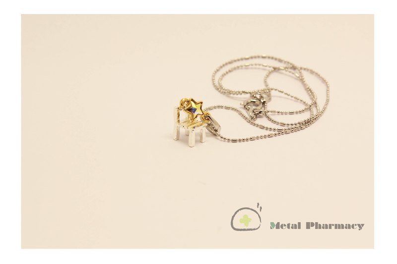 学生椅系列-小-黄星星 - 项链 - 其他金属 