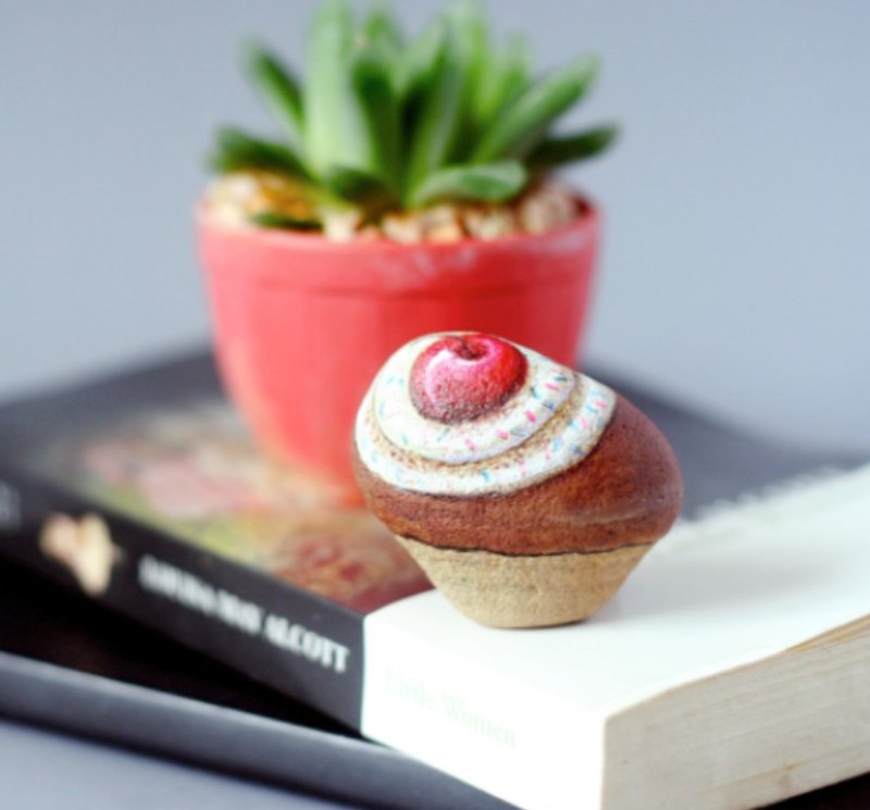 杯子蛋糕 石头插画 - 植栽 - 植物．花 多色