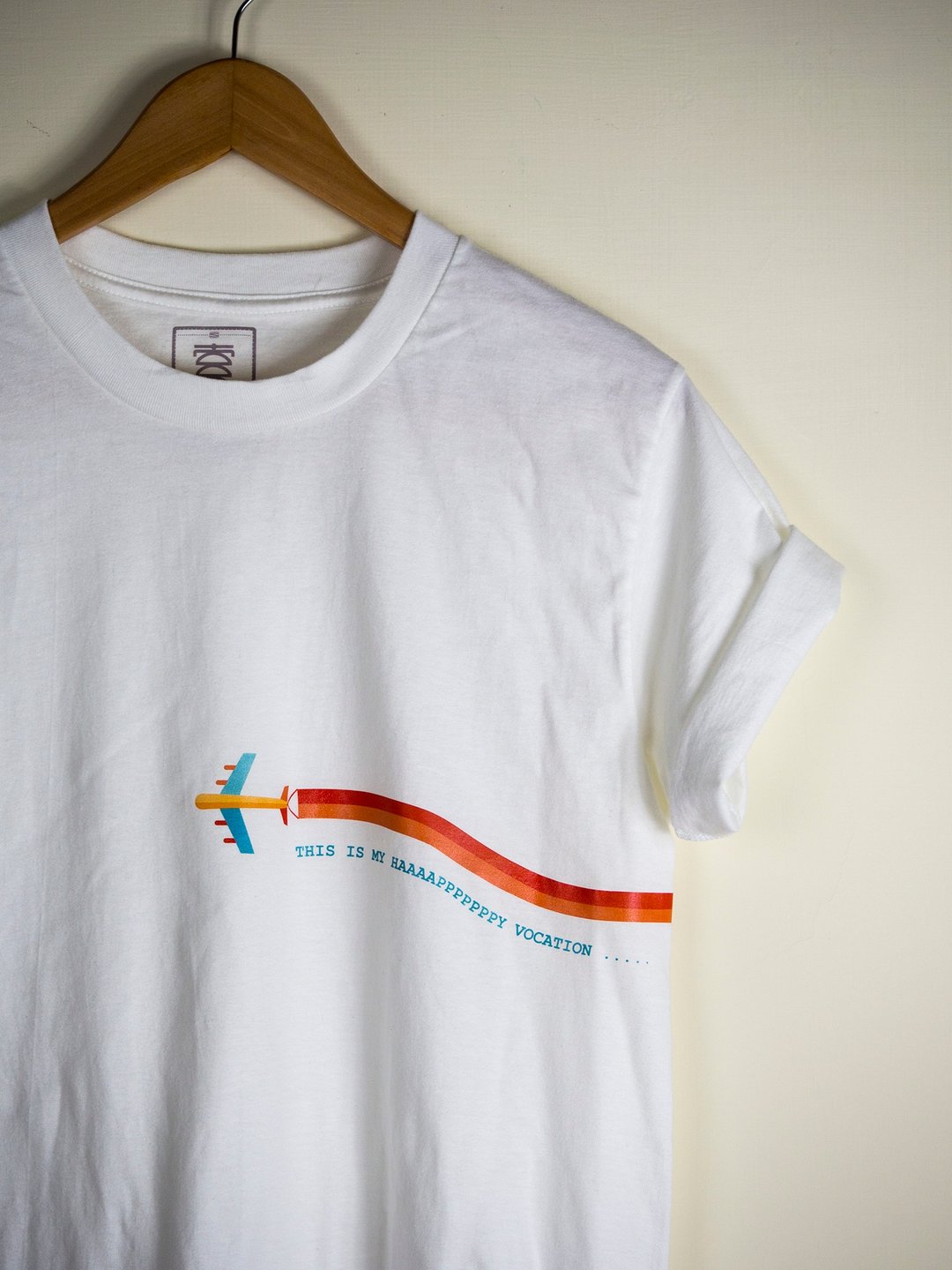 原创插画图TE - 旅行系列 潮TEE 时髦 短袖 图T T-Shirt T恤 - 女装 T 恤 - 棉 白色