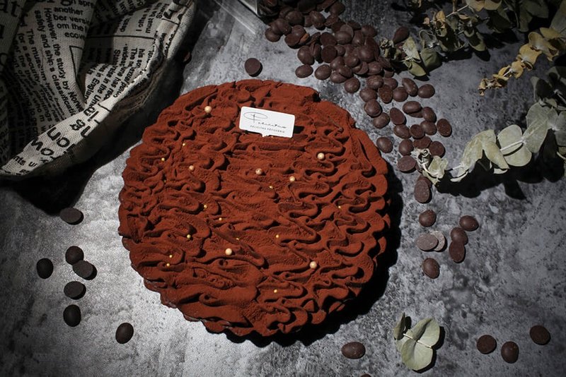 【Felicitas Pâtissérie】经典纯手工法式72%生巧克力塔 - 咸派/甜派 - 新鲜食材 咖啡色