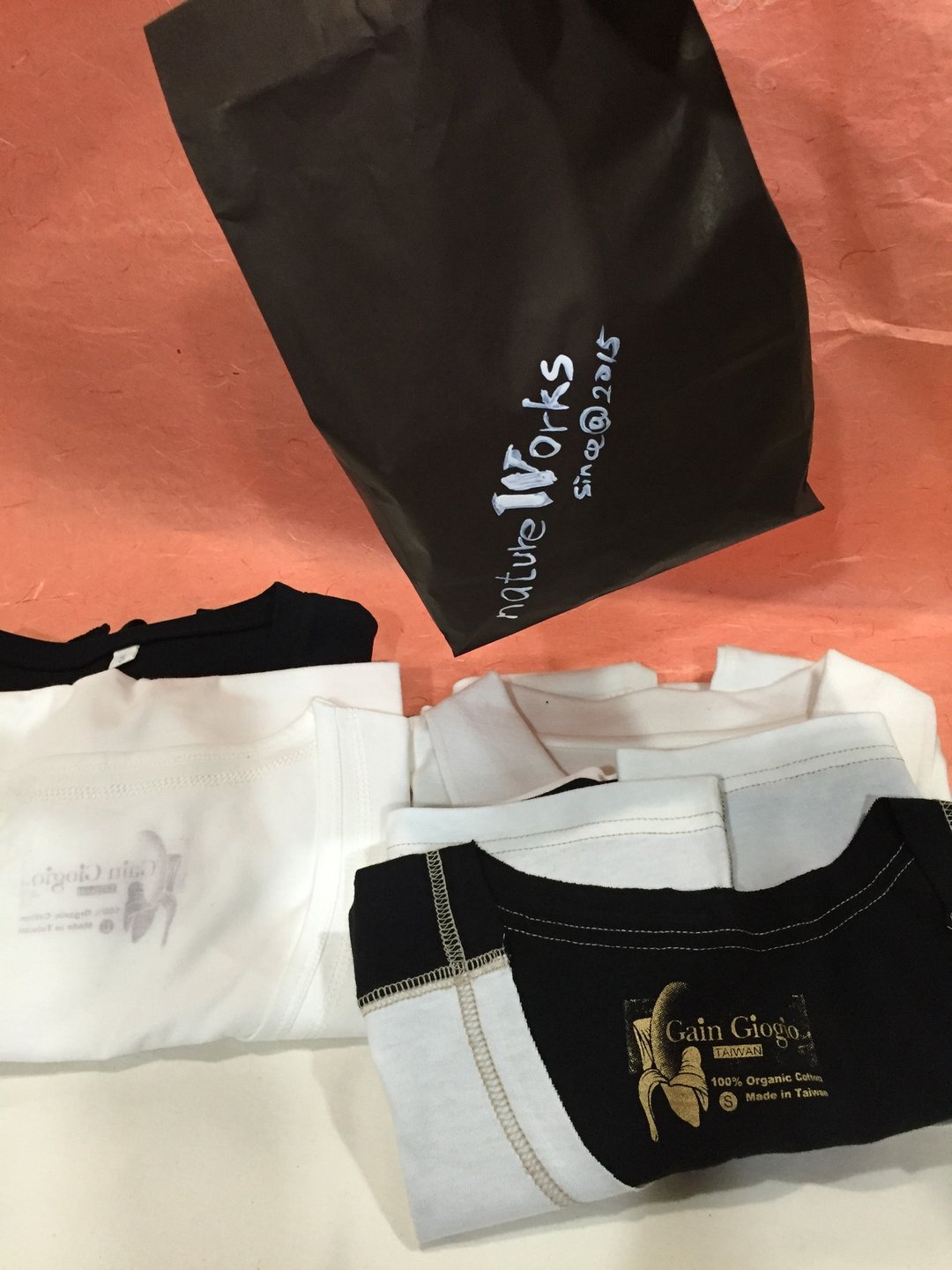 【Goody Bag 】Gain Giogio 100%有机棉T恤(女)2件组 - 女装 T 恤 - 棉 黑色