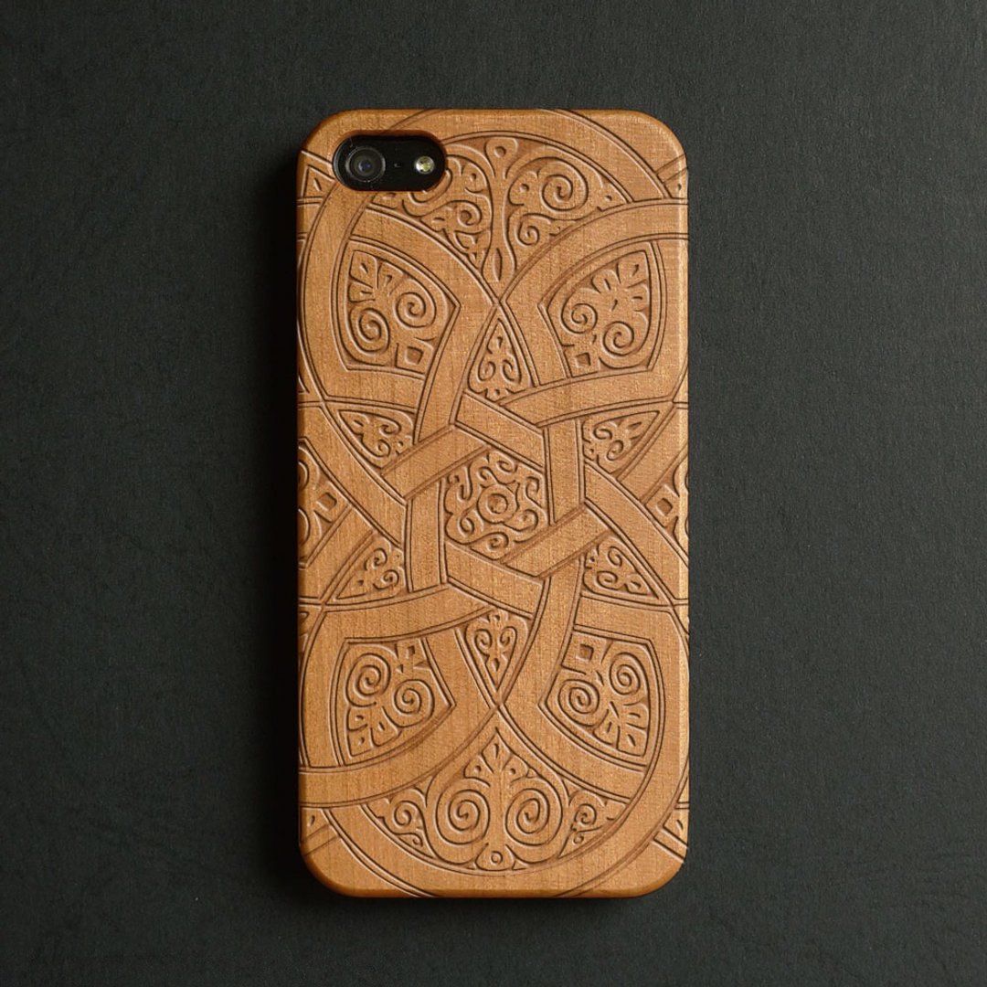 定制化真木雕刻 iPhone 7 / 7 Plus / 6 / 6s / iPhone 6 Plus / iPhone 6s Plus手机壳 S014 - 手机壳/手机套 - 木头 咖啡色