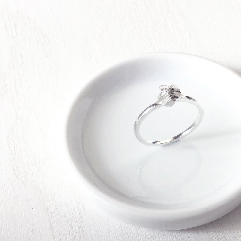 小石子戒指 Mini Stone Ring 风景系列 925纯银 - 戒指 - 其他金属 银色
