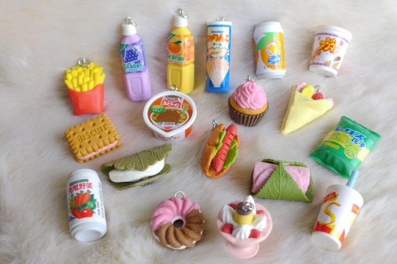 童年回忆橡皮擦吊饰/项链--食物篇 - 其他 - 橡胶 多色