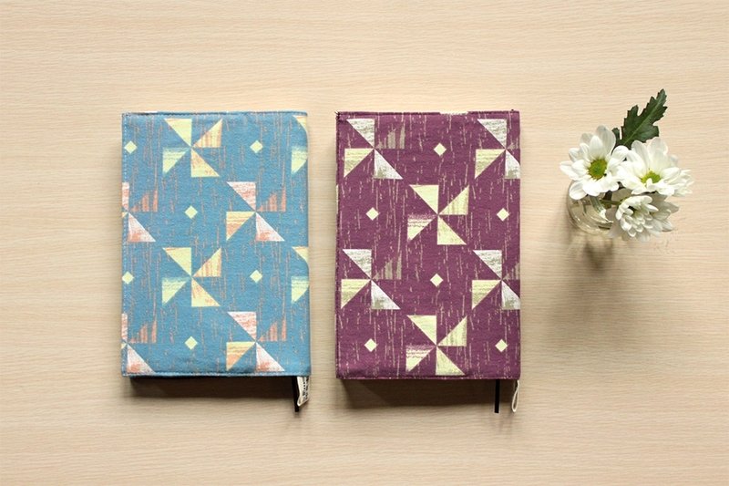 2014春季拼木纹系列-中书衣(25K)-苋菜紫红色 - 书衣/书套 - 其他材质 蓝色