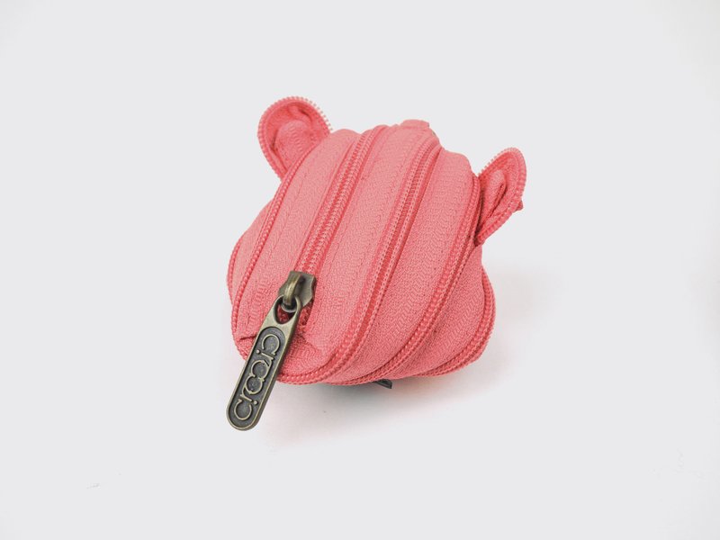 小熊包【蜜桃】 - 零钱包 - 其他材质 粉红色
