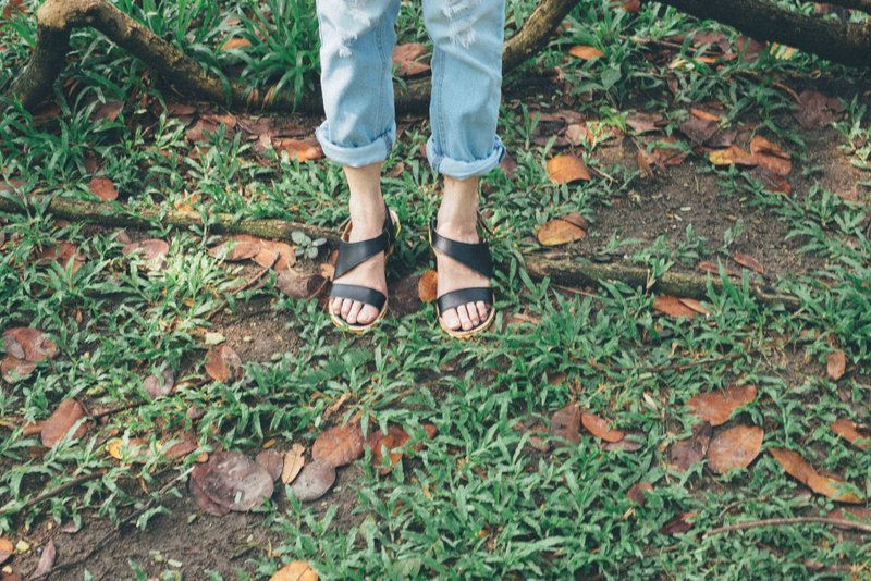 Serena Black - 女款休闲鞋 - 真皮 黑色