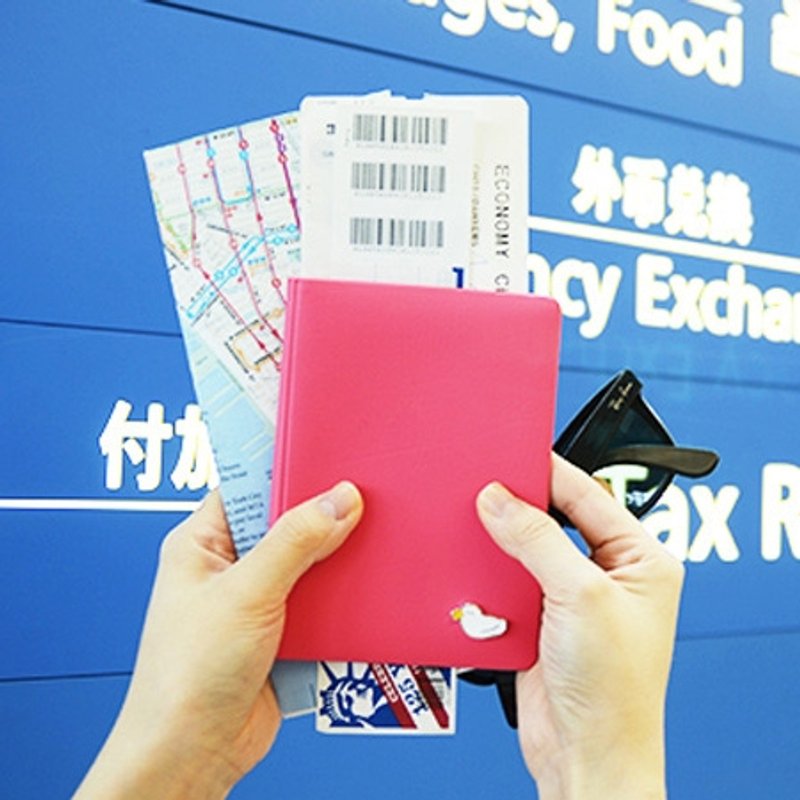 Dessin x Jamstudio-Jam 俏小鸭短版护照套-糖果粉,JSD77165 - 护照夹/护照套 - 其他材质 粉红色