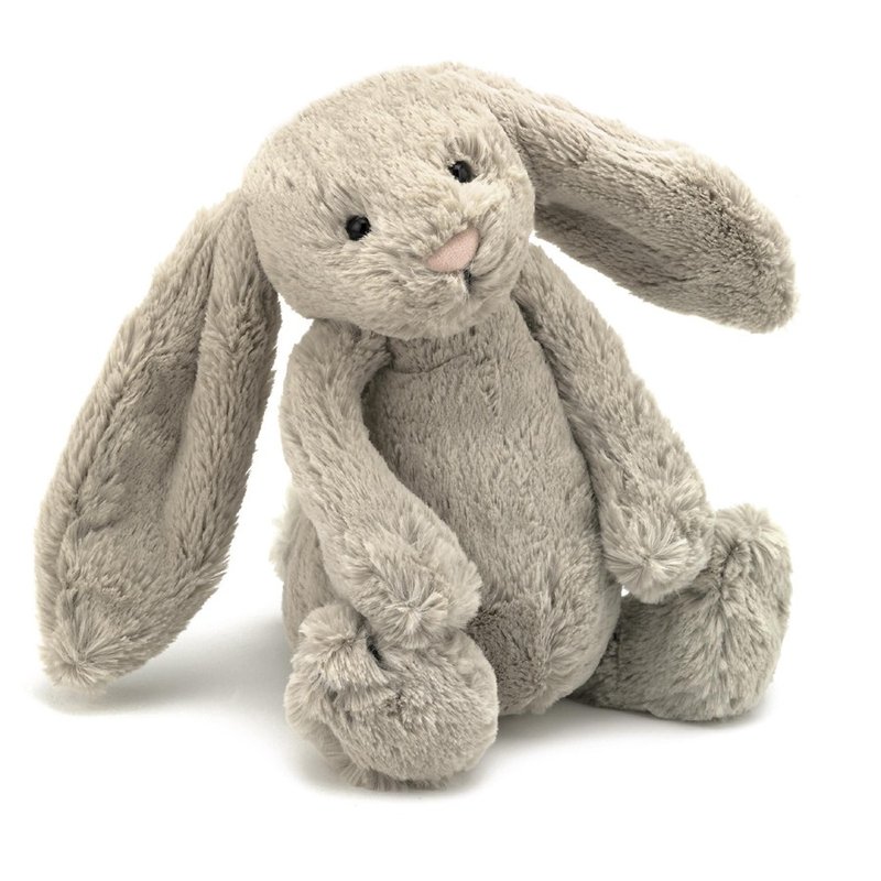 Bashful Beige Bunny 拿铁灰兔 31cm - 玩偶/公仔 - 聚酯纤维 灰色