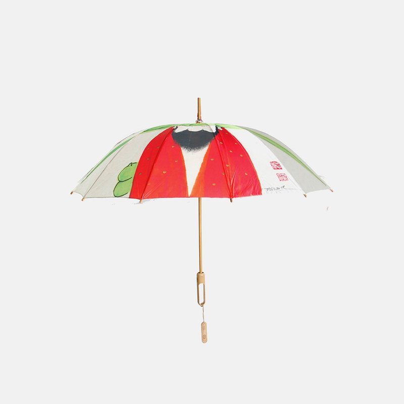 竹语 | 蔡志忠达摩 手工竹制长柄雨伞、红点IF奖 - 雨伞/雨衣 - 竹 多色