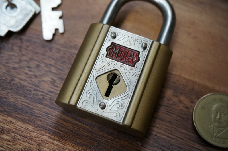 复古雕花老锁 - 自行车/周边 - 其他金属 金色