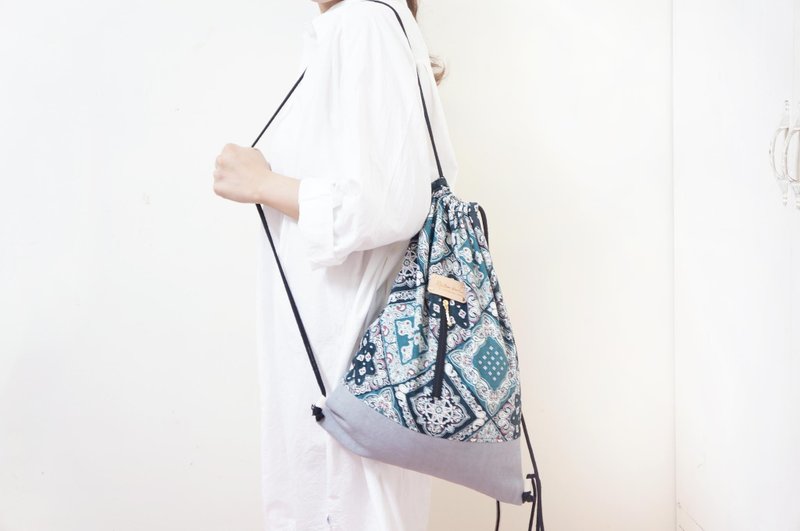 可人儿后背束口包 | 土耳其风情画 / 最后二个 - 束口袋双肩包 - 其他材质 多色