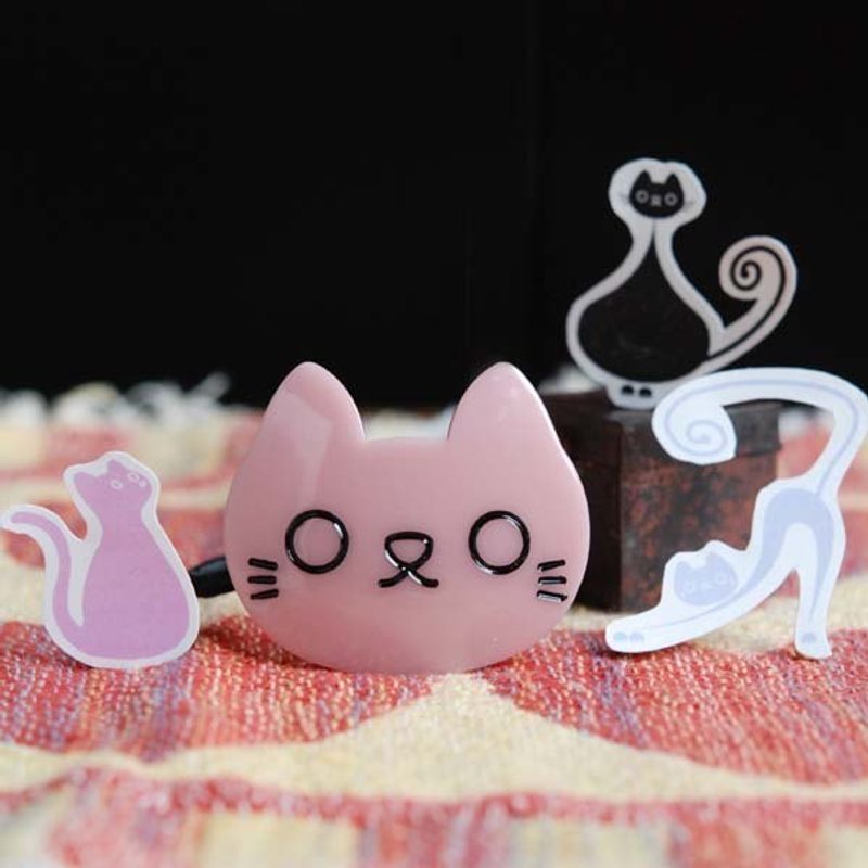 【MITHX】粉,放空猫,发束,发圈,发饰 - 发饰 - 压克力 粉红色