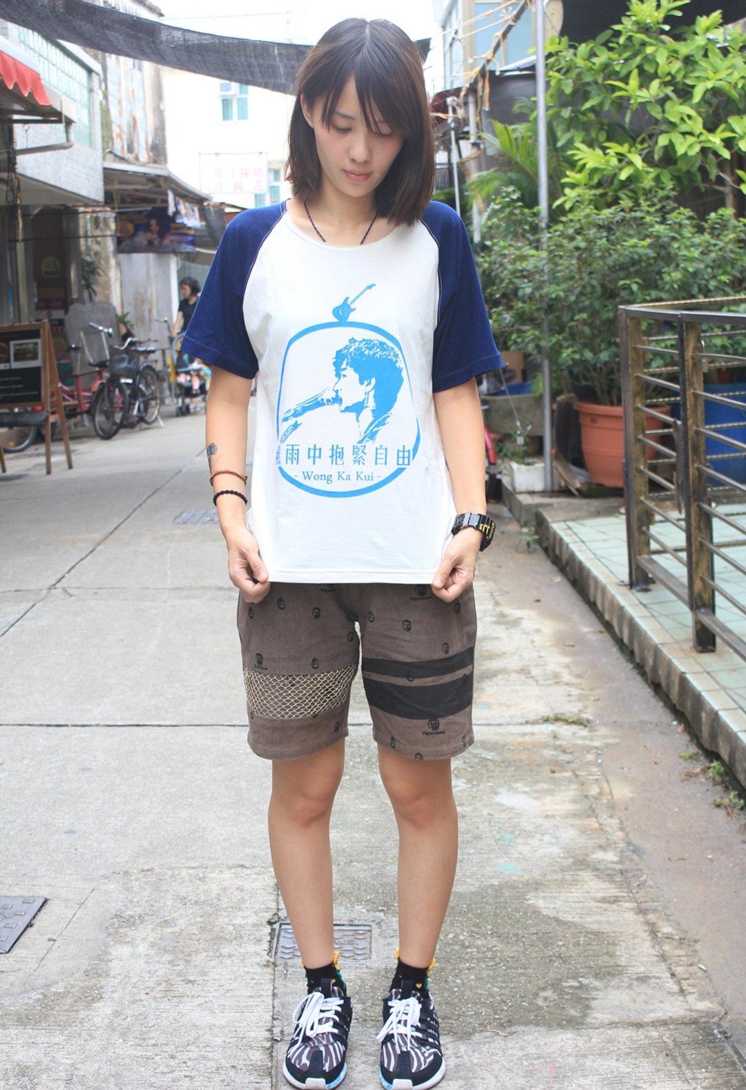 EARTH.er  │"Figurehead"植物染短裤 ● Figurehead Net Shorts│ :: 香港原创设计品牌 :: - 女装长裤 - 棉．麻 咖啡色