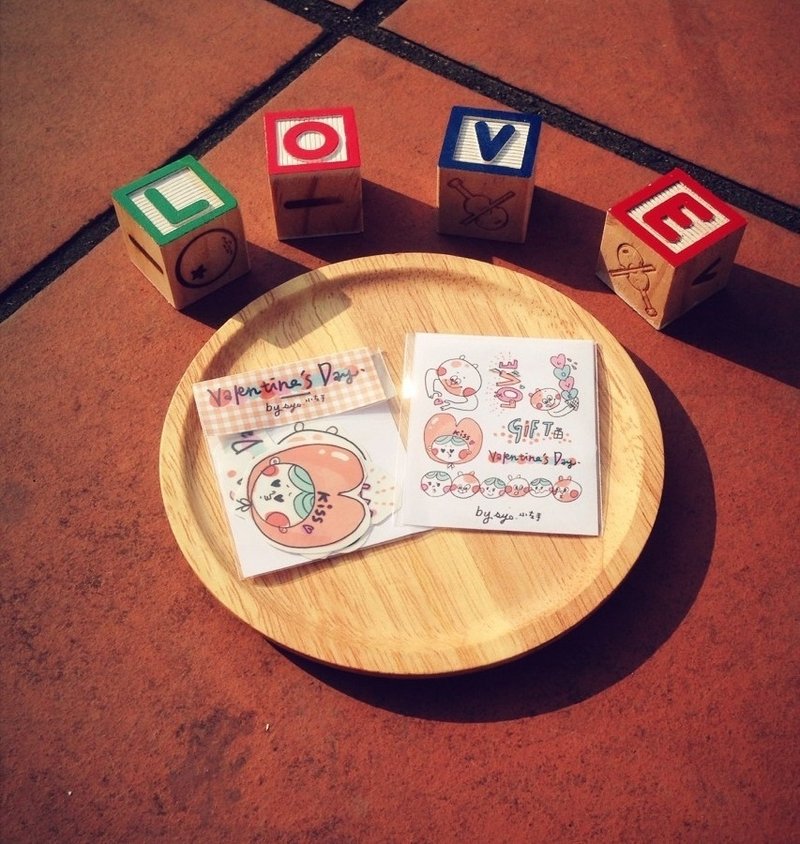 LOVE LOVE情人节限定! - 贴纸 - 纸 多色