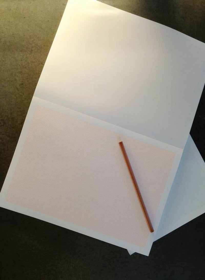 BLOC A4横式方格纸。橘格线款 - 笔记本/手帐 - 纸 