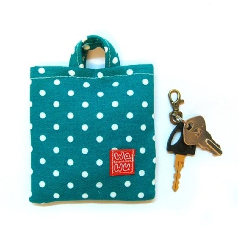 棉棉包 (湖水绿点) 接单生产* - 其他 - 棉．麻 绿色