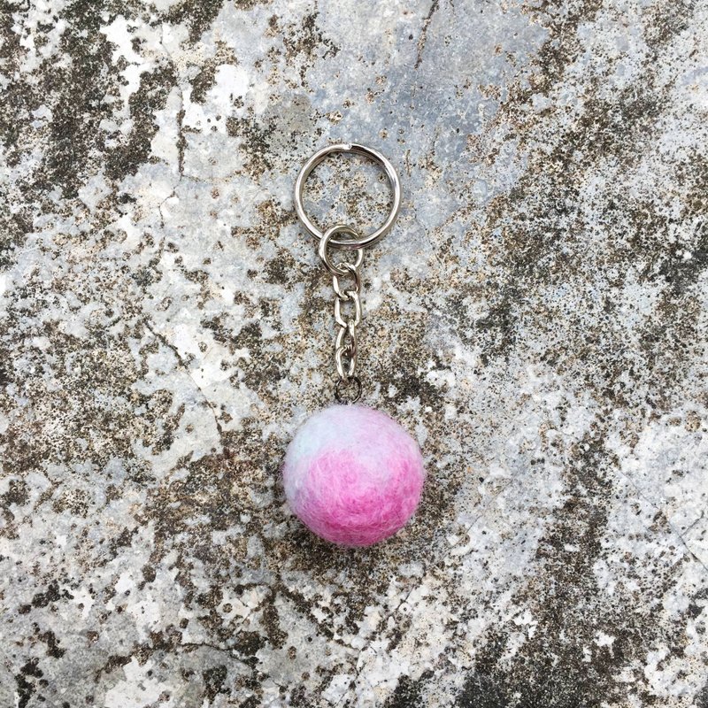 【PLANET OF ___】羊毛毡星球钥匙圈#1 - 钥匙链/钥匙包 - 羊毛 红色