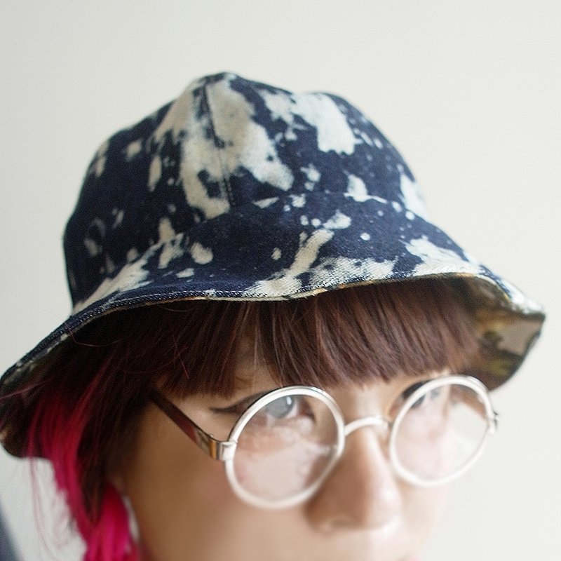 A MERRY HEART♥牛仔渲染帅帅帽 - 帽子 - 其他材质 蓝色