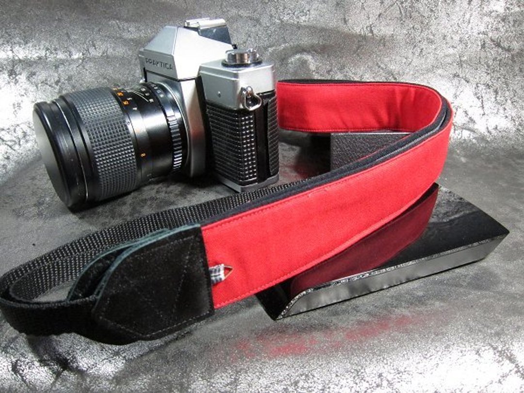 "鲜红"减压背带 相机背带 乌克丽丽 吉他 push bike  Camera  Strap - 相机背带/脚架 - 其他材质 红色