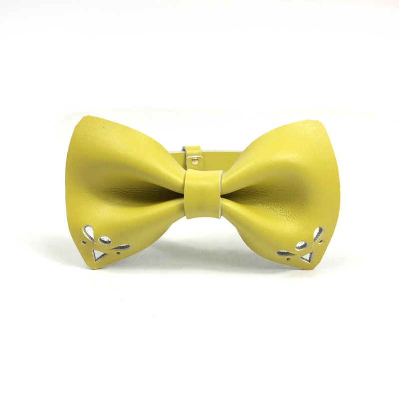 给我一点花火 看我闪闪发光 之 黄色烟火 - 项圈/牵绳 - 真皮 黄色