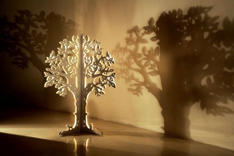 小巨木树 (白色停产) - 灯具/灯饰 - 木头 红色