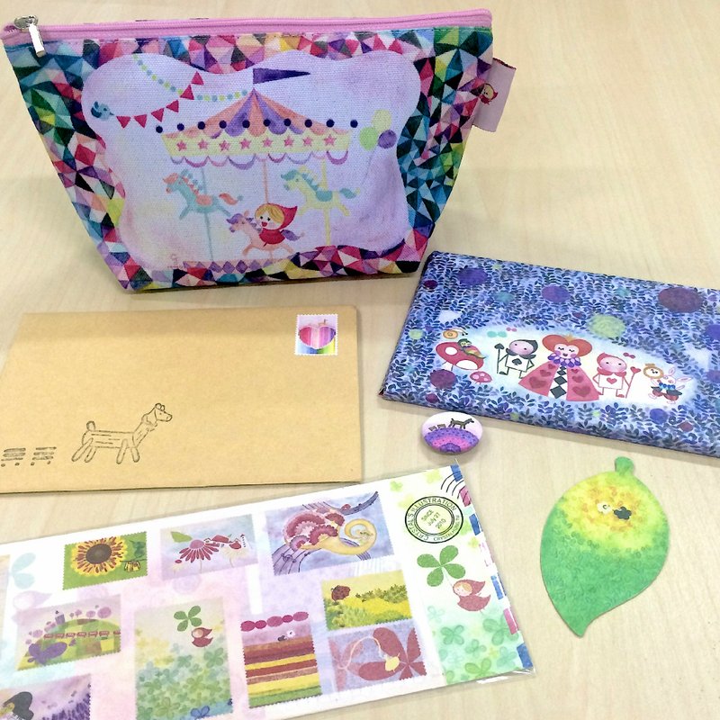 刚刚好运福袋：克里斯多插画森林 - 卡片/明信片 - 纸 多色