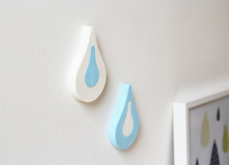 韩国【THEHAKI】water dorp door stopper 水滴造型门挡〈Blue Set〉2入 - 其他家具 - 塑料 蓝色