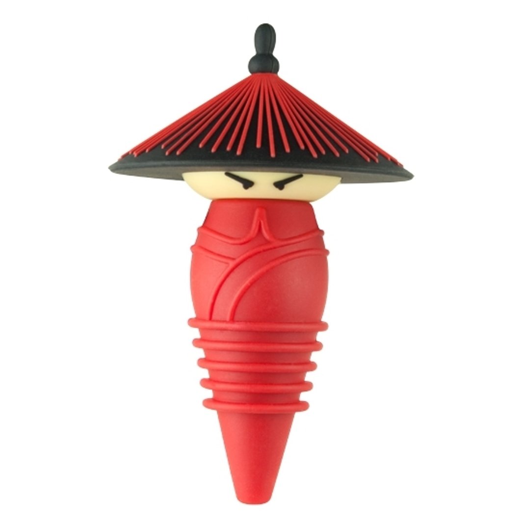 【喜朋 SiPALS】官帽酒瓶塞 - 清 兵 - 厨房用具 - 硅胶 红色
