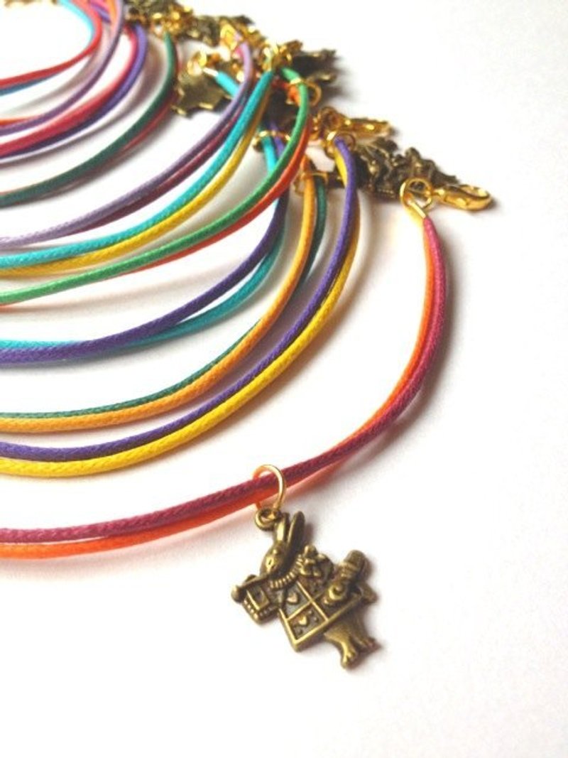 爱丽丝小兔彩色手绳手炼 - 手链/手环 - 其他金属 