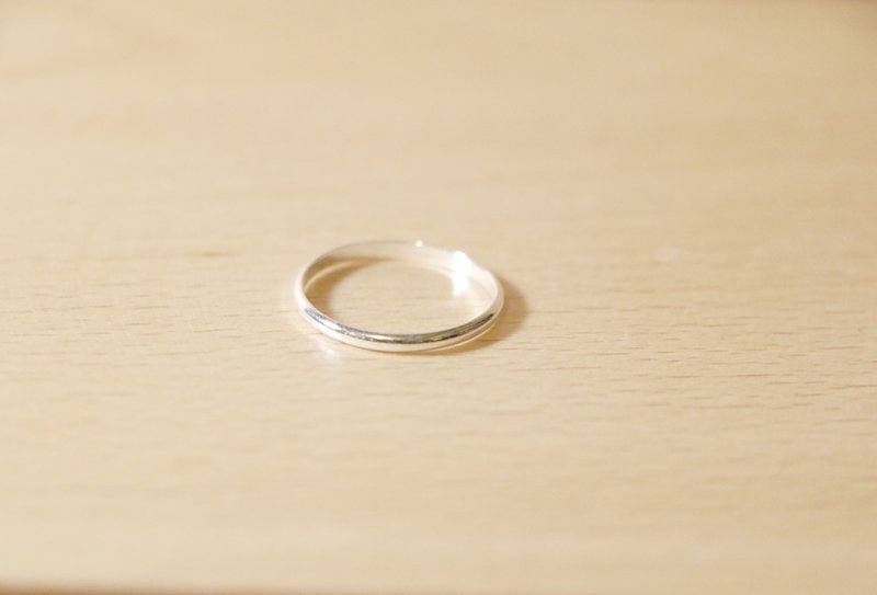 | 归鱼手工银饰创作 | 弧形细戒指 - 戒指 - 其他金属 