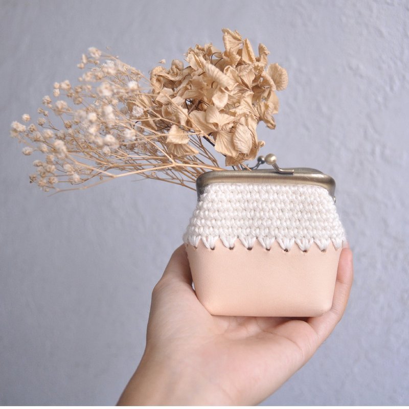 本革编织口金手心包 - 其他 - 真皮 