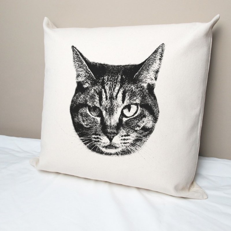 米克斯猫 纯棉帆布抱枕 - 枕头/抱枕 - 棉．麻 