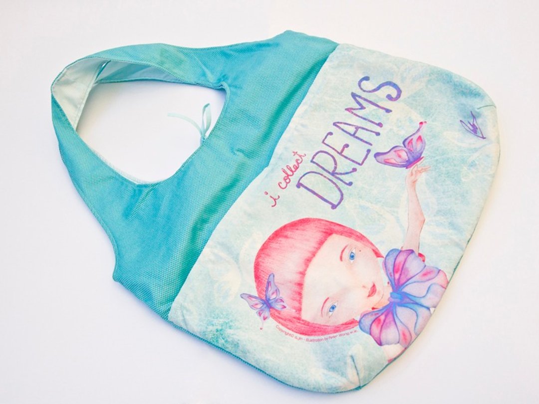 a.jin Tote Bag - Collect Dreams (休间包) - 手提包/手提袋 - 其他材质 蓝色