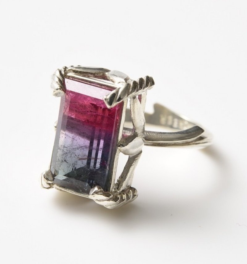 CR8 (bicolor tourmaline) - 戒指 - 其他金属 