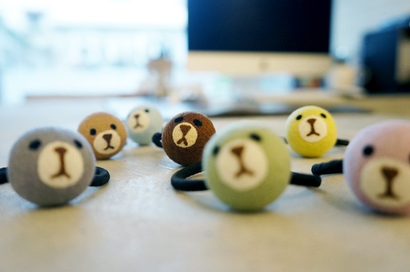 无辜熊发球 - 发饰 - 羊毛 