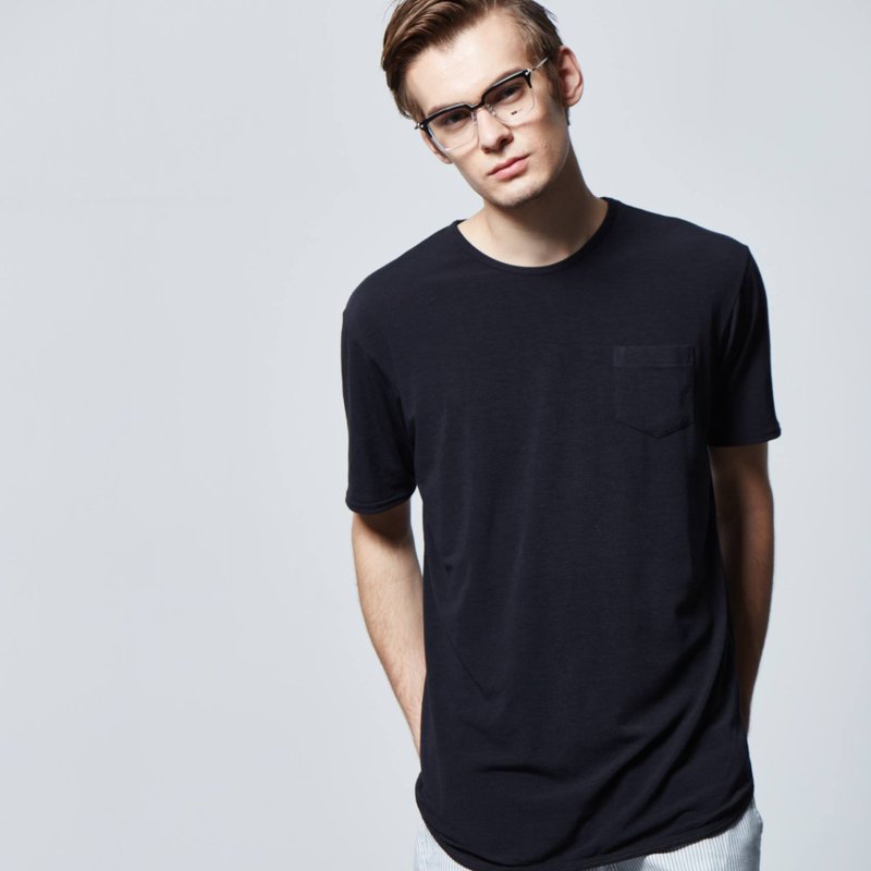 Stone'As T-shirt (LONG) / 加长 长版 黑 Tee T-shirt - 男装上衣/T 恤 - 其他材质 黑色