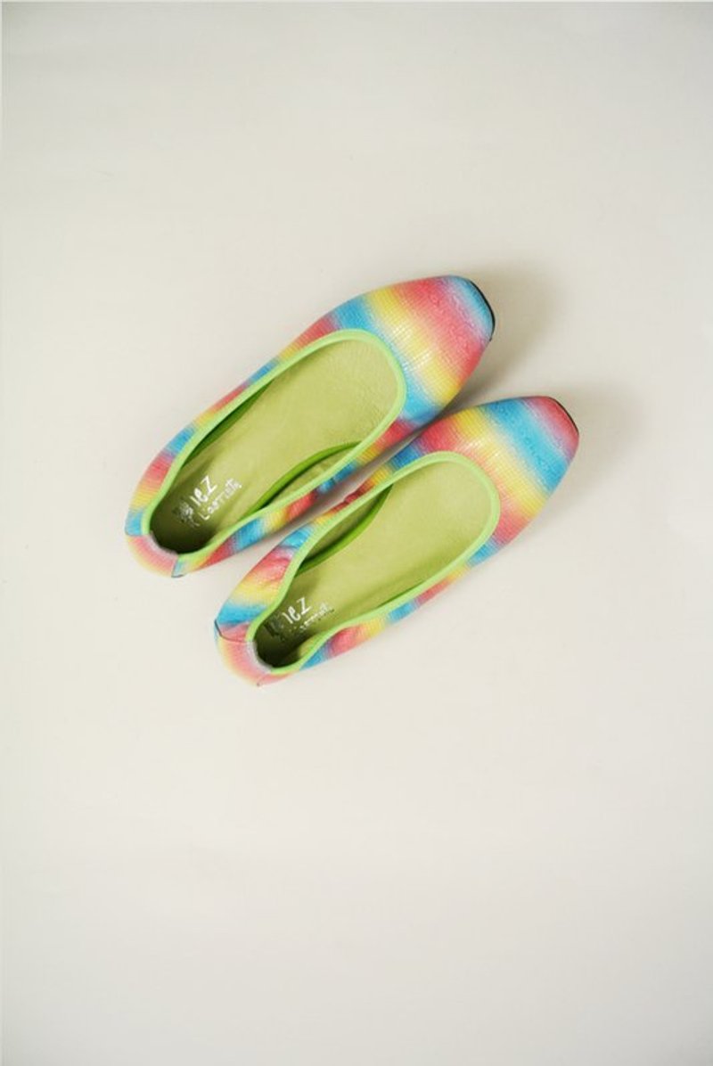 耳をすませば．热带雨林大蟒蛇平底 - 女款休闲鞋 - 真皮 多色