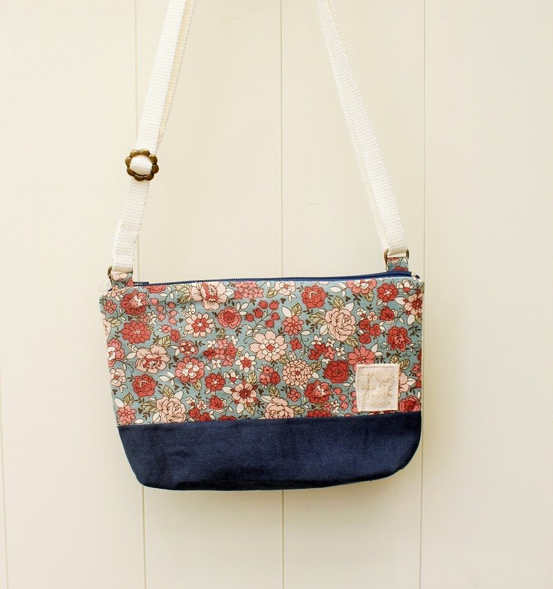 【十木米．Lorenza】拉拉斜背包 平板袋 #复古牡丹紫 - 侧背包/斜挎包 - 其他材质 紫色