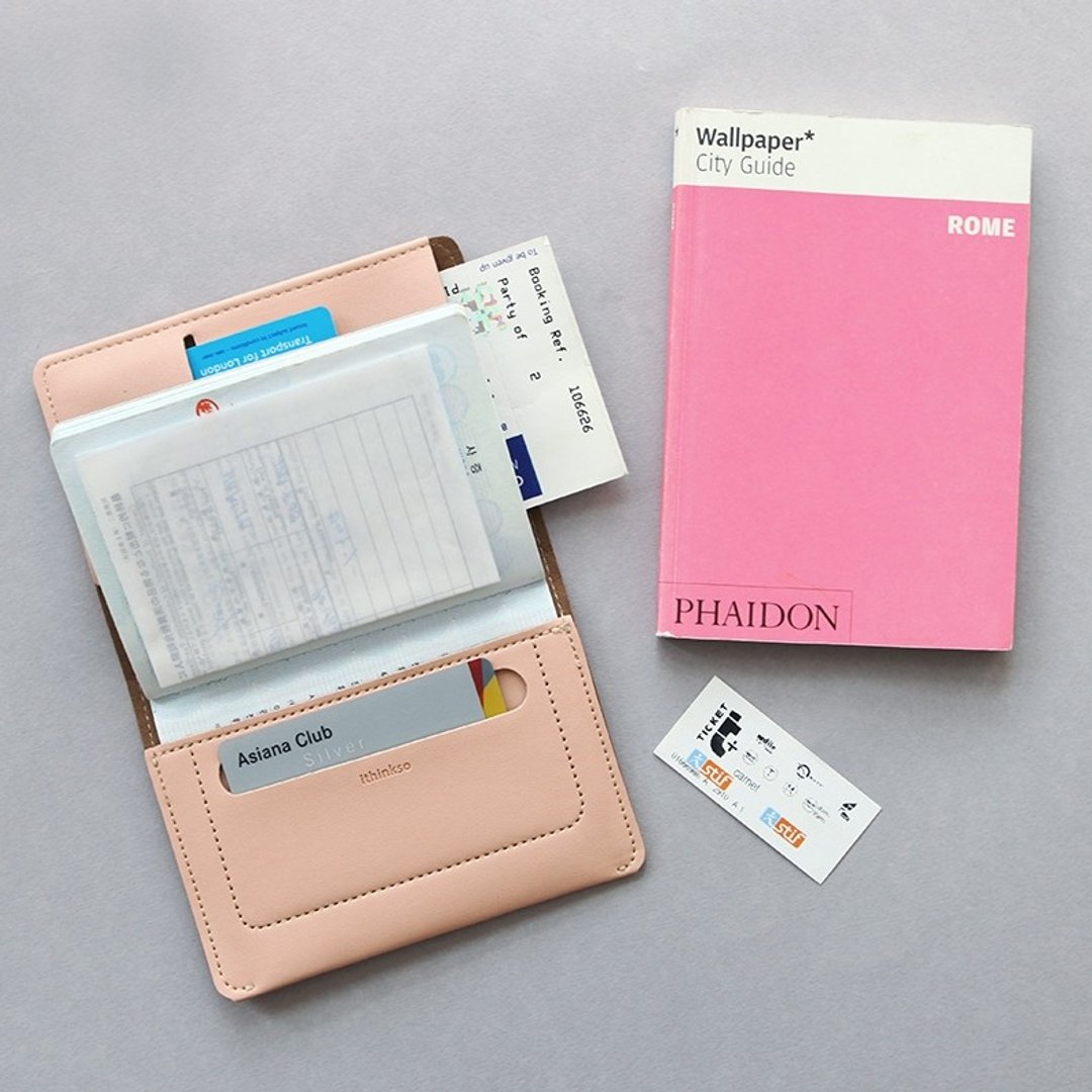 【牛一水佘】韩国 ithinkso  质感 皮革 护照夹 短 Passport Organizer_short  - 护照夹/护照套 - 真皮 