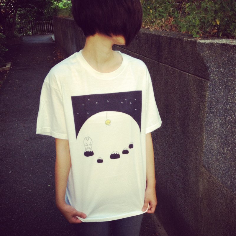 森林小怪物 - 女装 T 恤 - 棉．麻 