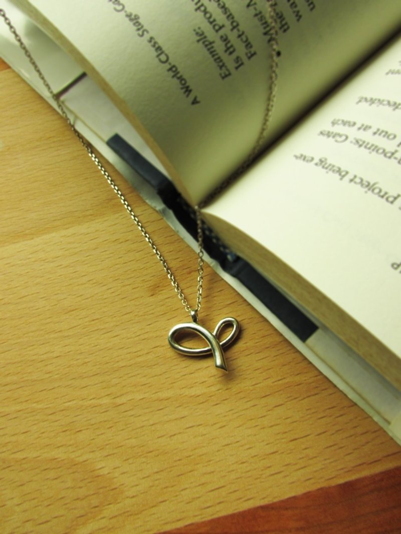 seedling necklace_豆苗项链 | 设计师手工 植物 种子 发芽 希望 - 项链 - 银 银色