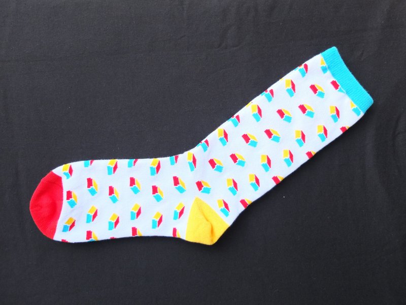 TO-FU OYAKO 图腾中筒袜 - 袜子 - 棉．麻 多色