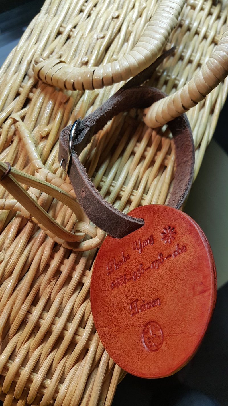 [小池鞄事务所] 流浪行李吊牌 / 复古风 / 手作皮革/koike专属订制 - 其他 - 真皮 